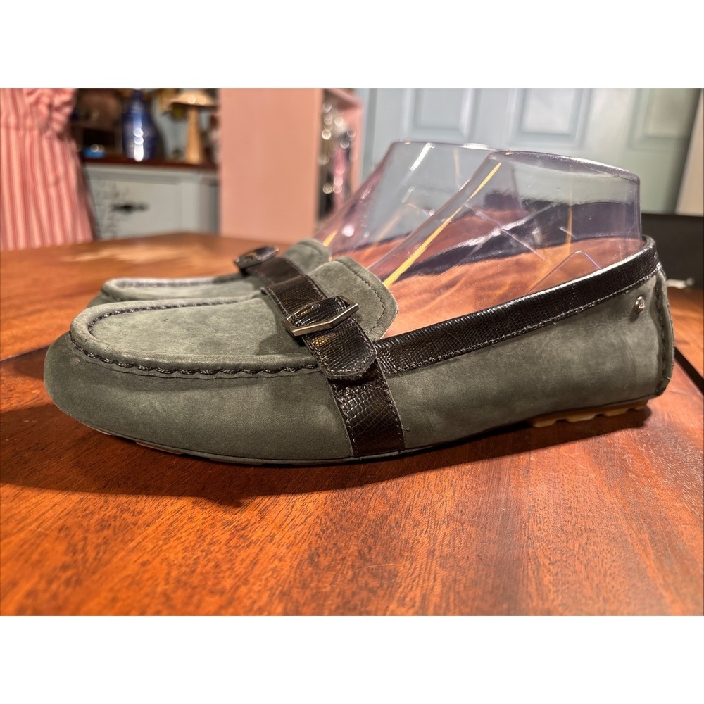 Ugg Gwynith Women Shoes Black US 9.6 Leather Loafers.